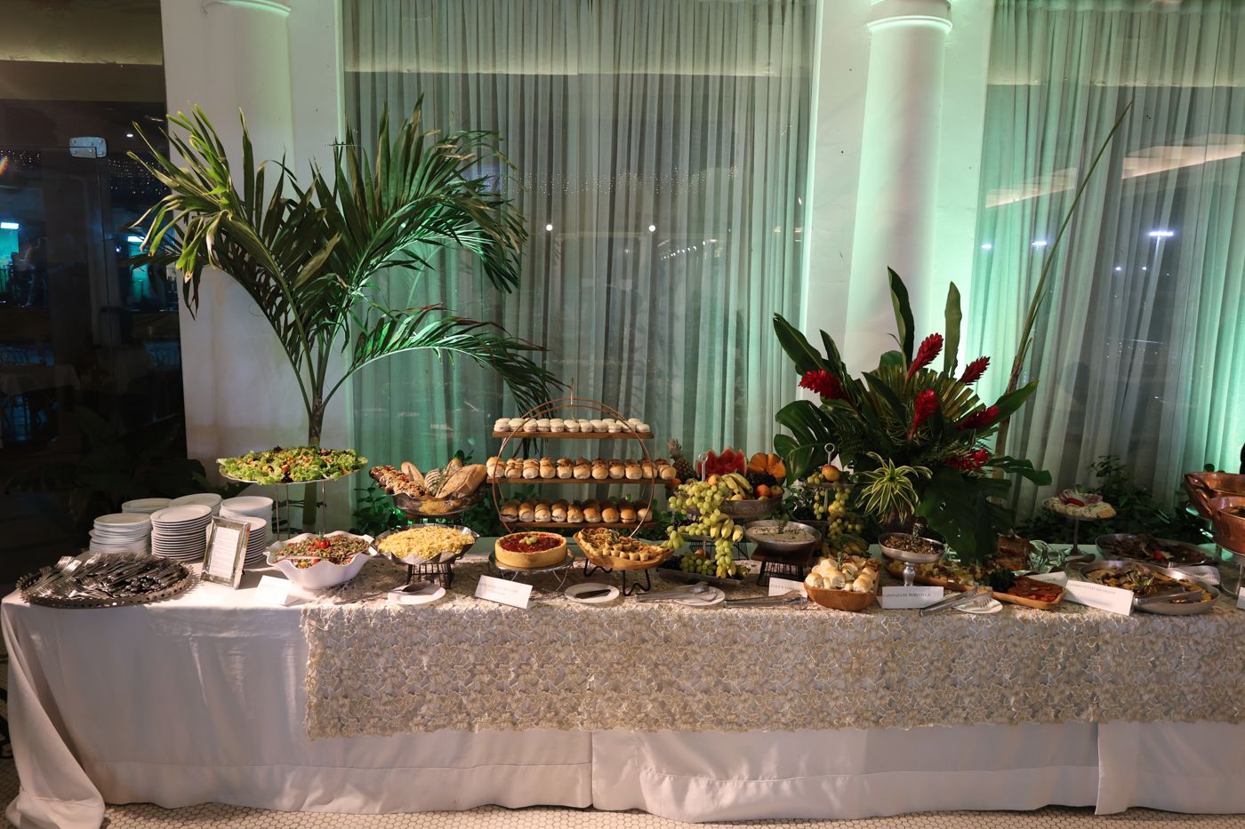 Mesa completa do Buffet Premium